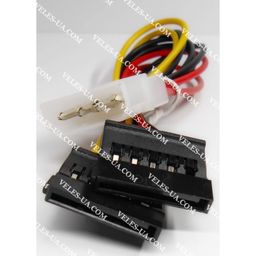 перехідник живлення КОМП. шт. SATA 15pin 2шт x Molex шт.4pin короткий шнур, живл. HDD (артикул: 08-1838.) перехідник живлення КОМП. шт. SATA 15pin 2шт x Molex шт.4pin короткий шнур, живл. HDD (артикул: 08-1838.)