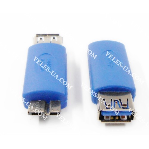 перехідник Штекер mikro USB-3.0 x Штекер USB-3.0 A, пластик (артикул: 08-1894.) перехідник Штекер mikro USB-3.0 x Штекер USB-3.0 A, пластик (артикул: 08-1894.)