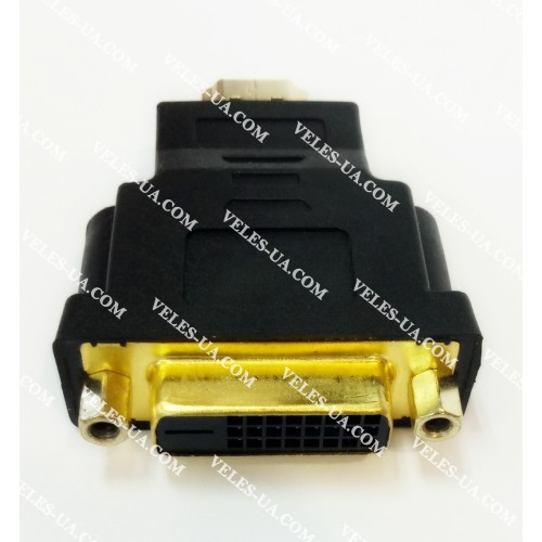 перехідник Штекер HDMI х Гніздо DVI(24+1) Gold (артикул: 08-1918.) перехідник Штекер HDMI х Гніздо DVI(24+1) Gold (артикул: 08-1918.)