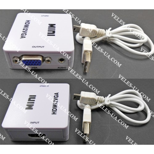 перехідник Конвертор HDMI в VGA (вхід гн.HDMI х вихід гн.VGA+гн.3,5стерео) model:4272 (артикул: 08-1925.) перехідник Конвертор HDMI в VGA (вхід гн.HDMI х вихід гн.VGA+гн.3,5стерео) model:4272 (артикул: 08-1925.)