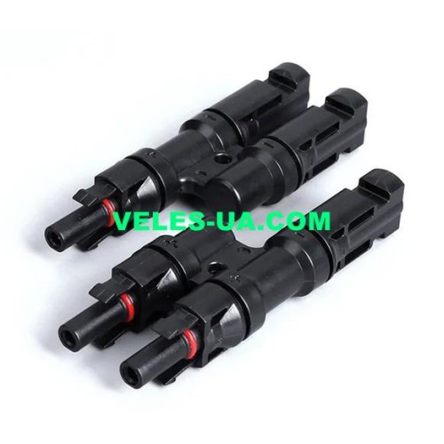 перехідник MC4 Y-2 , PV T ,шт.2шт х гн.1шт, 4мм.кв., 1000V 30A, для сонячних панелей, корпус пластик (артикул: 08-2229.) перехідник MC4 Y-2 , PV T ,шт.2шт х гн.1шт, 4мм.кв., 1000V 30A, для сонячних панелей, корпус пластик (артикул: 08-2229.)