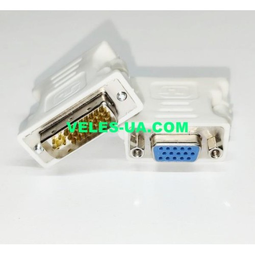 перехідник Штекер DVI-I (24+5) х Гніздо VGA(15pin) (артикул: 08-2268.) перехідник Штекер DVI-I (24+5) х Гніздо VGA(15pin) (артикул: 08-2268.)