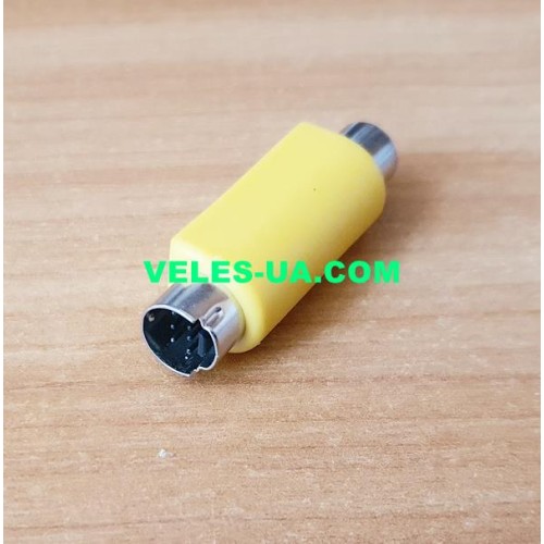перехідник Штекер mini din 7 pin x Гніздо RCA (артикул: 08-2298.) перехідник Штекер mini din 7 pin x Гніздо RCA (артикул: 08-2298.)