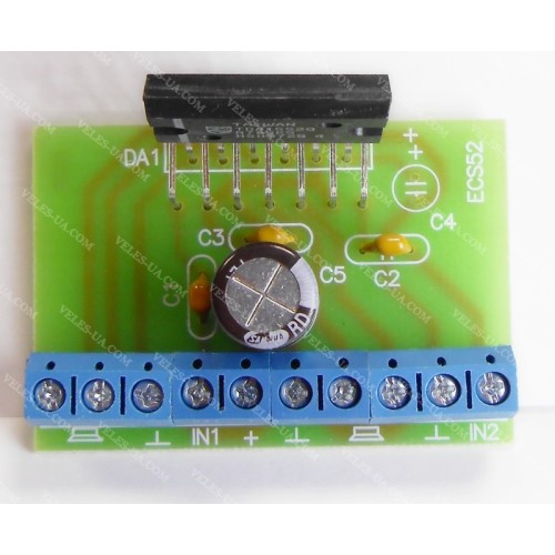 Стерео ПНЧ 2х 22W TDA1552 (збірка) (артикул: 09-0062.) Стерео ПНЧ 2х 22W TDA1552 (збірка) (артикул: 09-0062.)