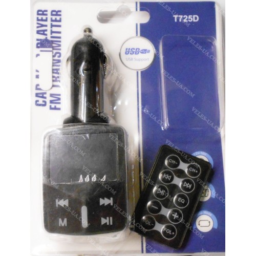 радіо-модулятор FM SD/MMC card USB, model: T725D (артикул: 09-0196.) радіо-модулятор FM SD/MMC card USB, model: T725D (артикул: 09-0196.)