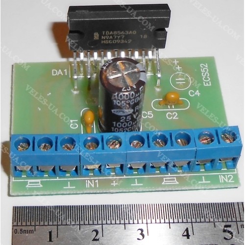 Стерео ПНЧ 2х 25W TDA8563 (збірка) (артикул: 09-0219.) Стерео ПНЧ 2х 25W TDA8563 (збірка) (артикул: 09-0219.)