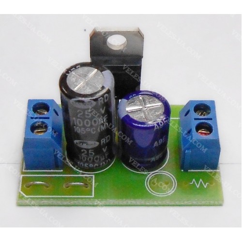 Стабілізатор напруги 12V, 1,5A (збірка) без мосту ESC 78xx (артикул: 09-0241.) Стабілізатор напруги 12V, 1,5A (збірка) без мосту ESC 78xx (артикул: 09-0241.)