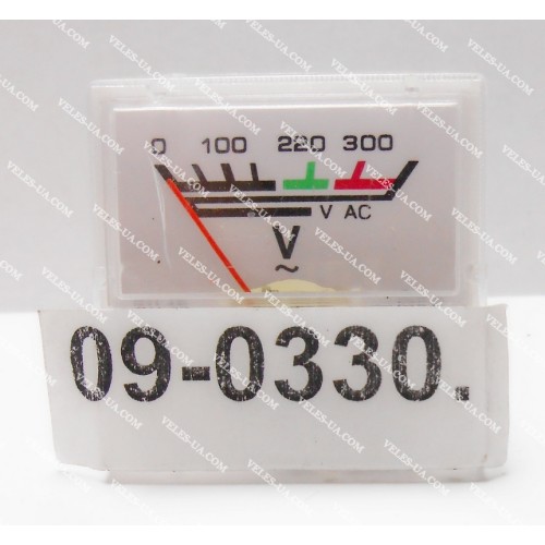 Стрілочний Вольтметр змінної напруги U=0-300V, AC, 40х40, class 5.0 (артикул: 09-0330.) Стрілочний Вольтметр змінної напруги U=0-300V, AC, 40х40, class 5.0 (артикул: 09-0330.)