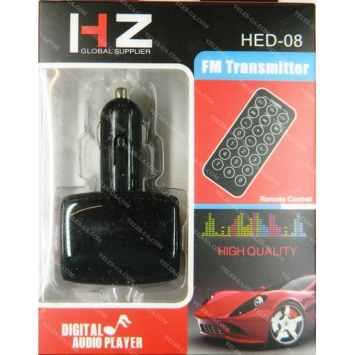 радіо-модулятор FM Modulator MP3 USB, model:HZ HED-08 (артикул: 09-0400.) радіо-модулятор FM Modulator MP3 USB, model:HZ HED-08 (артикул: 09-0400.)