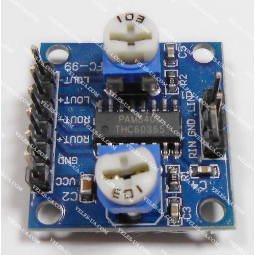 стерео ПНЧ 2х 5W PAM8406 (збірка) (артикул: 09-0432.) стерео ПНЧ 2х 5W PAM8406 (збірка) (артикул: 09-0432.)