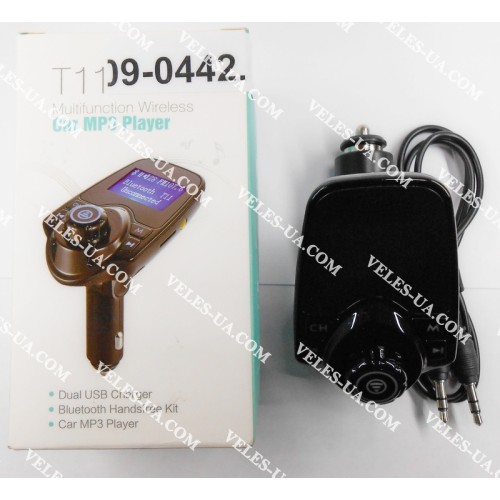 радіо-модулятор FM Modulator MP3 USB, корпус не гнучкий, model: T11 , microSD,Bluetooth, AUX, 1USB (артикул: 09-0442.) радіо-модулятор FM Modulator MP3 USB, корпус не гнучкий, model: T11 , microSD,Bluetooth, AUX, 1USB (артикул: 09-0442.)