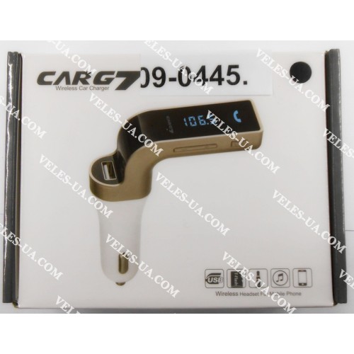 радіо-модулятор FM Modulator MP3 USB, model: CAR G7, БЛЮТУЗ (артикул: 09-0445.) радіо-модулятор FM Modulator MP3 USB, model: CAR G7, БЛЮТУЗ (артикул: 09-0445.)
