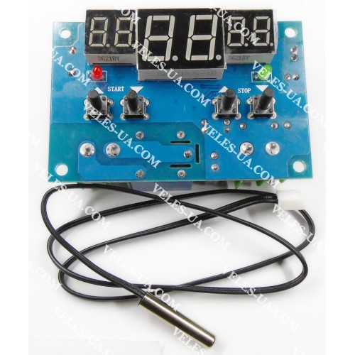 Терморегулятор Цифровий міні , -9...+99С, 10А, 12V model: датчик XH-W1401 (артикул: 09-0450.) Терморегулятор Цифровий міні , -9...+99С, 10А, 12V model: датчик XH-W1401 (артикул: 09-0450.)