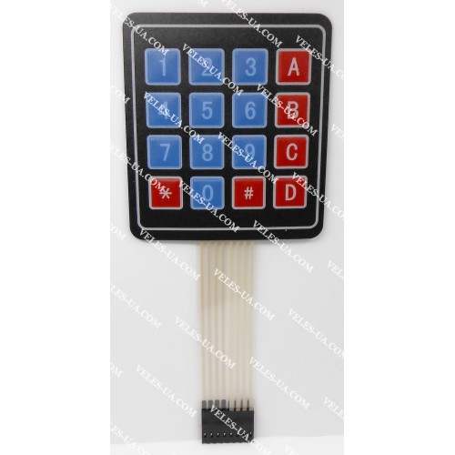 модуль Arduino_ Клавіатура тонкоплівкова 16 кнопок 4х4, модуль (артикул: 09-0461.) модуль Arduino_ Клавіатура тонкоплівкова 16 кнопок 4х4, модуль (артикул: 09-0461.)