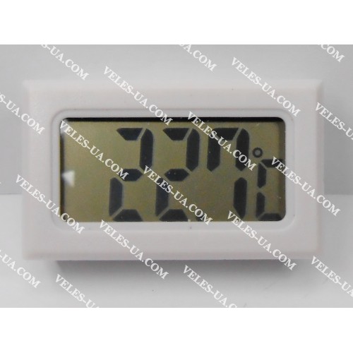 Термометр цифровий -50С…+70С (крок 0,1С), Uживл=3.0V, датчик всередині, РКІ, ТРМ-10, білий (артикул: 09-0478.W) Термометр цифровий -50С…+70С (крок 0,1С), Uживл=3.0V, датчик всередині, РКІ, ТРМ-10, білий (артикул: 09-0478.W)