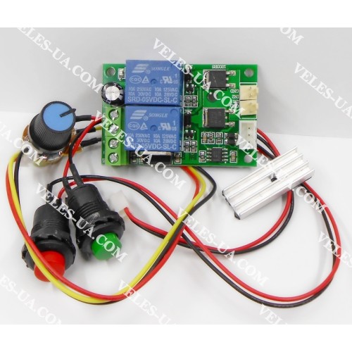 Регулятор 0,05кВт обертів двигуна постійного струму з реверсом Uin=6-24V; Imax=3A, PWMDC3Rev (артикул: 09-0483.) Регулятор 0,05кВт обертів двигуна постійного струму з реверсом Uin=6-24V; Imax=3A, PWMDC3Rev (артикул: 09-0483.)