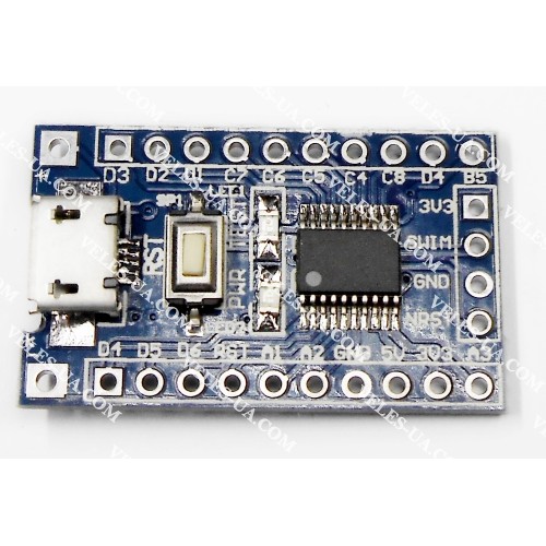 Програматор STM8S103F3P6 Demo Board, 2LEDs, кнопка скидування, модуль (артикул: 09-1010.) Програматор STM8S103F3P6 Demo Board, 2LEDs, кнопка скидування, модуль (артикул: 09-1010.)