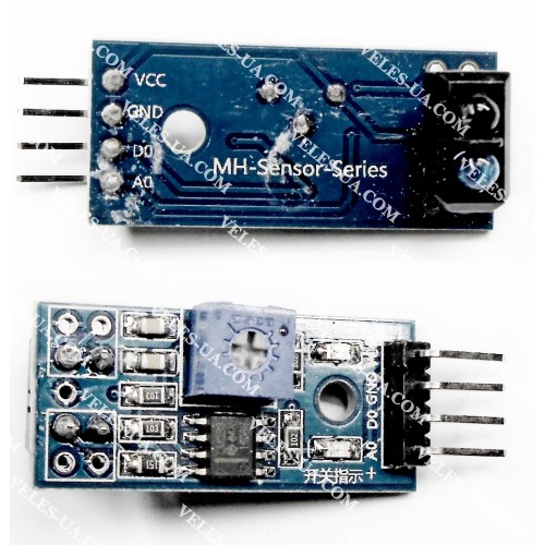 модуль Arduino_ Датчик оптоелектронний що відображає, датчик линии, на TCRT5000, поперек віссі плати (артикул: 09-1046.) модуль Arduino_ Датчик оптоелектронний що відображає, датчик линии, на TCRT5000, поперек віссі плати (артикул: 09-1046.)