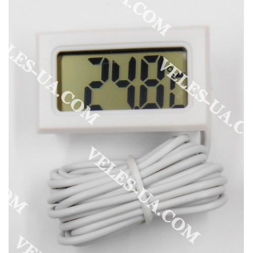 Термометр цифровий -50С…+70С (крок 0,1С), Uживл=3.0V, щуп зонд з кабелем 2м, РКІ, ТРМ-10, білий (артикул: 09-1127.W) Термометр цифровий -50С…+70С (крок 0,1С), Uживл=3.0V, щуп зонд з кабелем 2м, РКІ, ТРМ-10, білий (артикул: 09-1127.W)