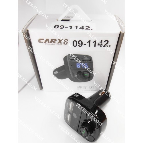 радіо-модулятор FM Modulator MP3 USB, корпус не гнучкий, model: CAR X8 BT (артикул: 09-1142.) радіо-модулятор FM Modulator MP3 USB, корпус не гнучкий, model: CAR X8 BT (артикул: 09-1142.)