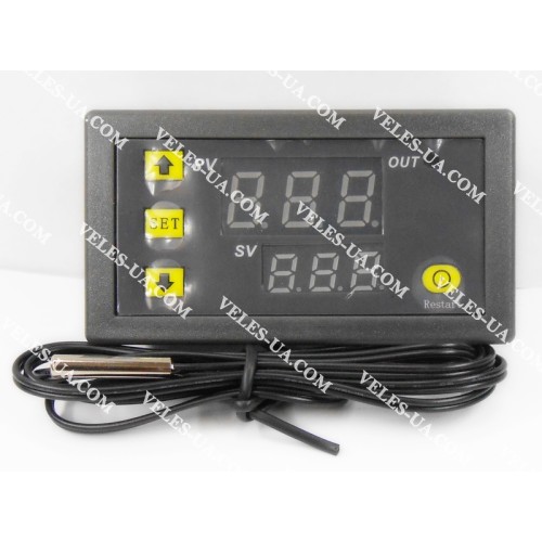 Терморегулятор цифровий AC220V, -50*C+120*C; NTC10K виносний; Iout=20A(relay), XH-W3230 в корпусі (артикул: 09-1187.) Терморегулятор цифровий AC220V, -50*C+120*C; NTC10K виносний; Iout=20A(relay), XH-W3230 в корпусі (артикул: 09-1187.)