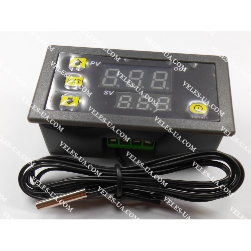 Терморегулятор цифровий DC12V, -50*C+120*C; NTC10K виносний; Iout=20A(relay), W3230 в корпусі (артикул: 09-1190.) Терморегулятор цифровий DC12V, -50*C+120*C; NTC10K виносний; Iout=20A(relay), W3230 в корпусі (артикул: 09-1190.)