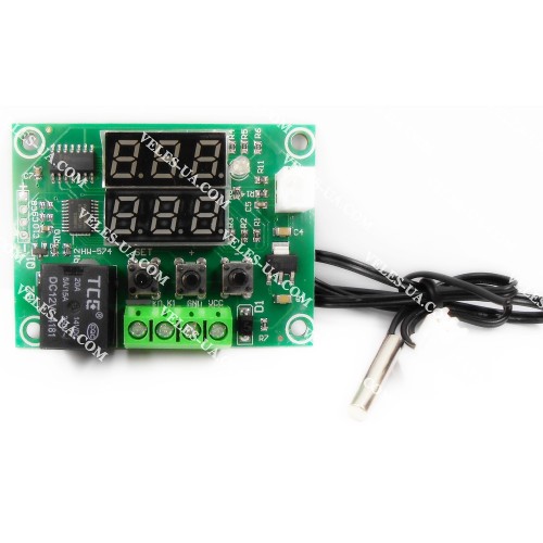 Терморегулятор цифровий DC12V, -50*C+110*C; NTC виносний; Iout=10A(relay), XH-W1219 без корпусу (артикул: 09-1191.) Терморегулятор цифровий DC12V, -50*C+110*C; NTC виносний; Iout=10A(relay), XH-W1219 без корпусу (артикул: 09-1191.)