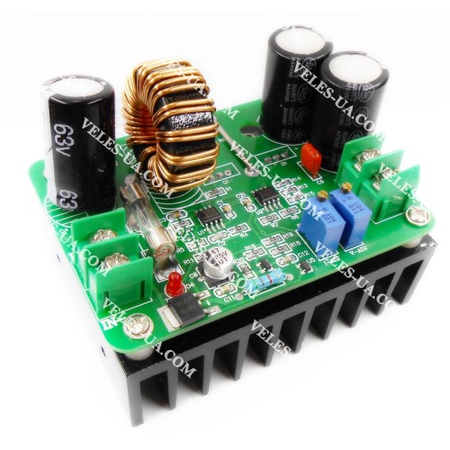 модуль Step-UP DC-DC, 15A, Uin=12-60V, Uout= 12-80V, 600W на UC3843 , на підвищення (артикул: 09-1201.) модуль Step-UP DC-DC, 15A, Uin=12-60V, Uout= 12-80V, 600W на UC3843 , на підвищення (артикул: 09-1201.)