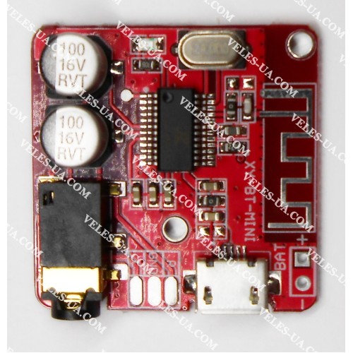 Аудіо-модуль з Bluetooth 4.1 приймач XY-BT-Mini, гніздо mikroUSB, AUX DC3.7-5B (артикул: 09-1209.) Аудіо-модуль з Bluetooth 4.1 приймач XY-BT-Mini, гніздо mikroUSB, AUX DC3.7-5B (артикул: 09-1209.)