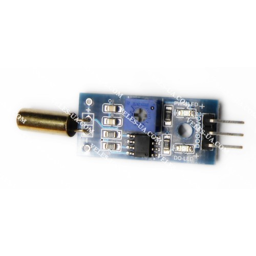 модуль Arduino_ Датчик вібрації та нахилу, SW-520D, модуль (артикул: 09-1215.) модуль Arduino_ Датчик вібрації та нахилу, SW-520D, модуль (артикул: 09-1215.)
