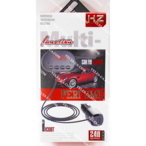 FM Modulator MP3 USB , HZ H30BT microSD, мікроф, USB-2.4A , з ароматизатором, mod: G15, 5374, БЛЮТУЗ (артикул: 09-1220.) FM Modulator MP3 USB , HZ H30BT microSD, мікроф, USB-2.4A , з ароматизатором, mod: G15, 5374, БЛЮТУЗ (артикул: 09-1220.)
