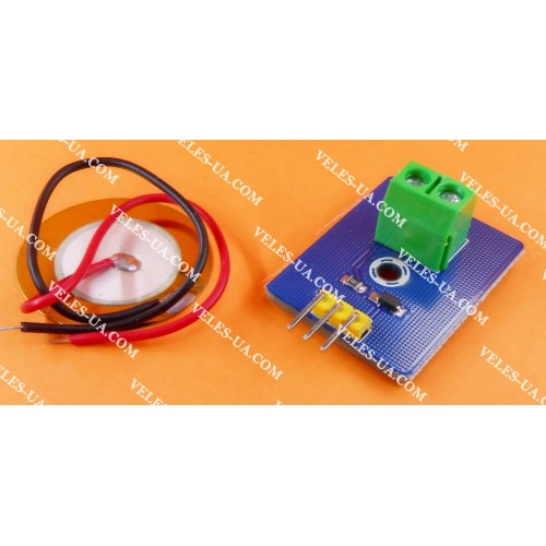 модуль Arduino_ Датчик вібрації , Ceramic piezo, модуль (артикул: 09-1286.) модуль Arduino_ Датчик вібрації , Ceramic piezo, модуль (артикул: 09-1286.)