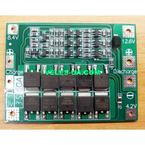ЗП BMS 3S 60A 11,1В (12,6В) enhance (артикул: 09-1399.) ЗП BMS 3S 60A 11,1В (12,6В) enhance (артикул: 09-1399.)
