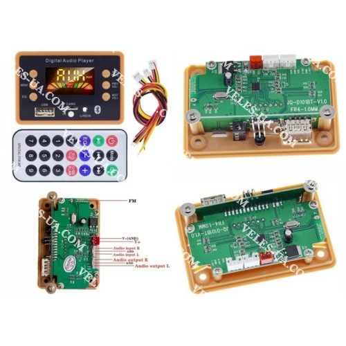 Аудіо-модуль MP3 плеєр з Bluetooth приймач MP3 WMA з екраном, модуль JQ-D101BT (артикул: 09-1417.) Аудіо-модуль MP3 плеєр з Bluetooth приймач MP3 WMA з екраном, модуль JQ-D101BT (артикул: 09-1417.)
