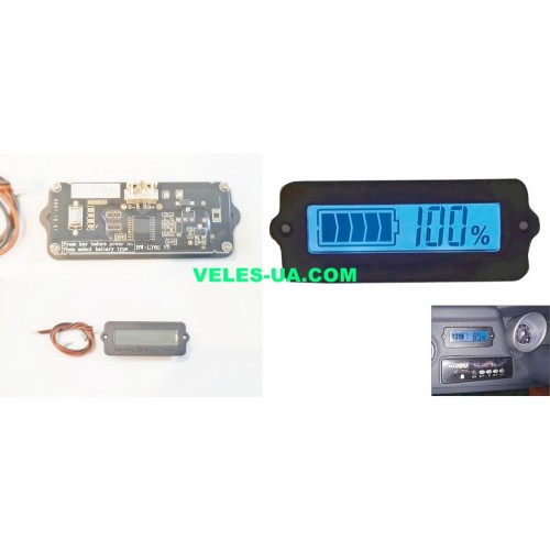 Індикатор заряду акумулятора, 12V , для всіх типів акумуляторів, LY6W, GN (артикул: 09-1433.) Індикатор заряду акумулятора, 12V , для всіх типів акумуляторів, LY6W, GN (артикул: 09-1433.)