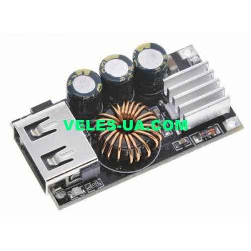 Стабілізатор напруги 5V, 3.0A, Uin=6-24V, Uout=5,1V, Гн.USB A, з підтримкою QC3.0, CTP01 (збірка) (артикул: 09-1484.) Стабілізатор напруги 5V, 3.0A, Uin=6-24V, Uout=5,1V, Гн.USB A, з підтримкою QC3.0, CTP01 (збірка) (артикул: 09-1484.)