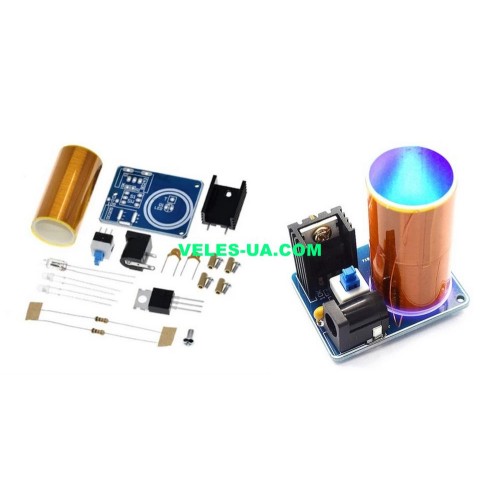 конструктор Котушка Тесли, mini, BD243, 9-12V, набір плати та деталей (артикул: 09-1505.) конструктор Котушка Тесли, mini, BD243, 9-12V, набір плати та деталей (артикул: 09-1505.)