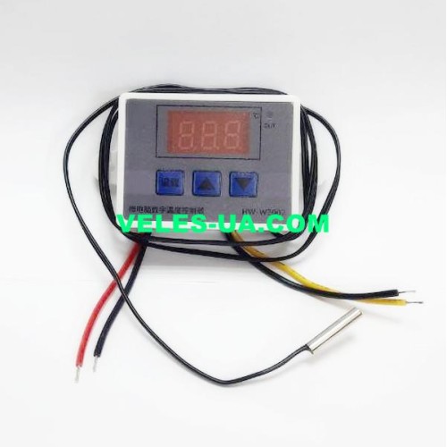 Терморегулятор цифровий DC24V, -50*C+110*C; NTC10K дріт 1м; Iout=10A(relay), XH-W3002 в корпусі (артикул: 09-1546.) Терморегулятор цифровий DC24V, -50*C+110*C; NTC10K дріт 1м; Iout=10A(relay), XH-W3002 в корпусі (артикул: 09-1546.)