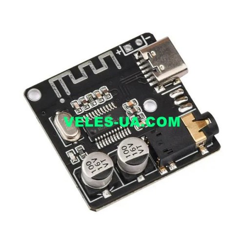 Аудіо-модуль з Bluetooth 5.0 приймач XY-BT-Mini, гніздо Type C USB, AUX DC3.7-5B (артикул: 09-1574.) Аудіо-модуль з Bluetooth 5.0 приймач XY-BT-Mini, гніздо Type C USB, AUX DC3.7-5B (артикул: 09-1574.)