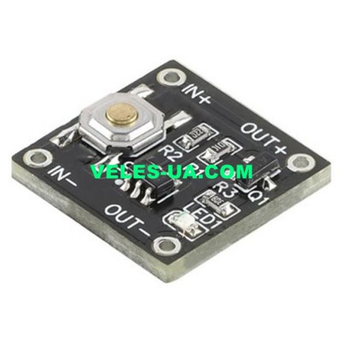 модуль Arduino тактової кнопки з фіксацією стану 2.2-5В 2А YR-1006 (артикул: 09-1583.) модуль Arduino тактової кнопки з фіксацією стану 2.2-5В 2А YR-1006 (артикул: 09-1583.)