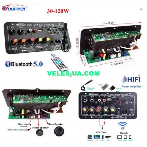 Аудіо-модуль MP3 плеєр FM-модуль USB microSD, USB, Bluetooth 5.2, 12-24V, Врізний корпус 30-120W (артикул: 09-1597.) Аудіо-модуль MP3 плеєр FM-модуль USB microSD, USB, Bluetooth 5.2, 12-24V, Врізний корпус 30-120W (артикул: 09-1597.)