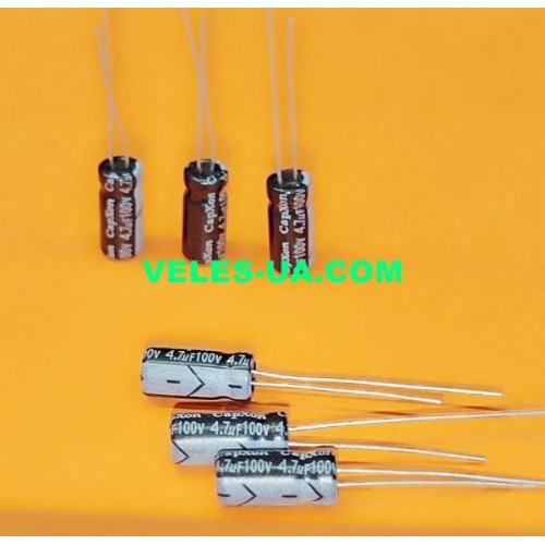 конденсатор 4,7 mkF x 100V 105C 5x11 (артикул: 10-0046) конденсатор 4,7 mkF x 100V 105C 5x11 (артикул: 10-0046)