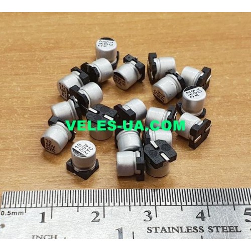 конденсатор 10 mkF x 50V 105C 5х5.4 SMD (артикул: 10-0820) конденсатор 10 mkF x 50V 105C 5х5.4 SMD (артикул: 10-0820)