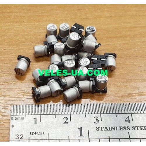 конденсатор 22 mkF x 10V 105C 4х5.4 SMD (артикул: 10-0822) конденсатор 22 mkF x 10V 105C 4х5.4 SMD (артикул: 10-0822)