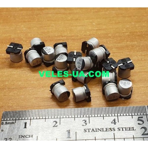 конденсатор 22 mkF x 16V 105C 5х5.4 SMD (артикул: 10-0824) конденсатор 22 mkF x 16V 105C 5х5.4 SMD (артикул: 10-0824)