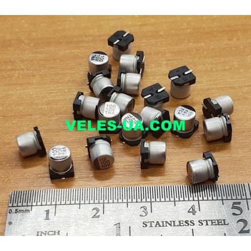 конденсатор 100 mkF x 10V 105C 5х5.4 SMD (артикул: 10-0844) конденсатор 100 mkF x 10V 105C 5х5.4 SMD (артикул: 10-0844)