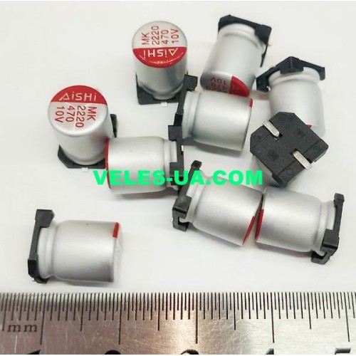 конденсатор 470 mkF x 10V 105C 8х10,5 SMD (артикул: 10-0861) конденсатор 470 mkF x 10V 105C 8х10,5 SMD (артикул: 10-0861)
