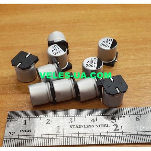 конденсатор 1000 mkF x 16V 105C 10х10,5 SMD (артикул: 10-0867) конденсатор 1000 mkF x 16V 105C 10х10,5 SMD (артикул: 10-0867)