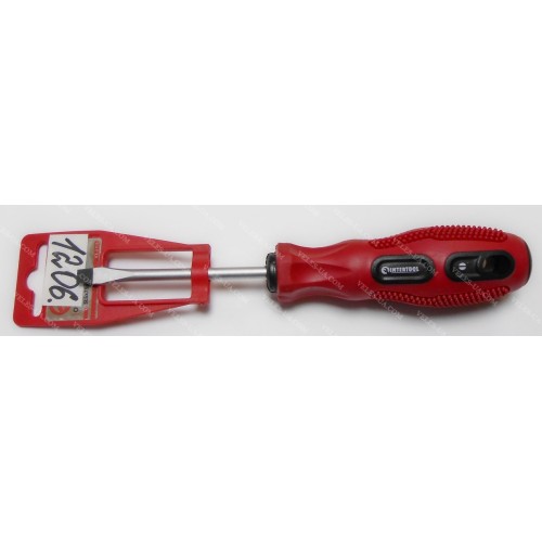 викрутка шліцьова SL5x 75mm, ручка гумова, InterTool art:VT-3106 (артикул: 11-1206) викрутка шліцьова SL5x 75mm, ручка гумова, InterTool art:VT-3106 (артикул: 11-1206)