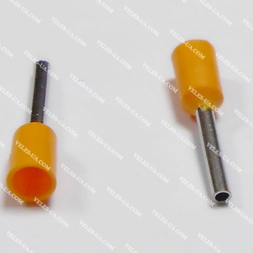 Накінечник d1,3mm L14mm на дріт 0,50 кв.мм. (артикул: 17-0703.) Накінечник d1,3mm L14mm на дріт 0,50 кв.мм. (артикул: 17-0703.)